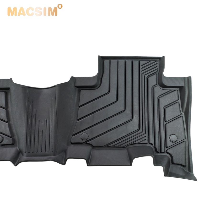 Thảm lót sàn xe ô tô Toyota Prado 2009 - đến nay nhãn hiệu Macsim - chất liệu nhựa TPE đúc khuôn cao cấp - màu đen