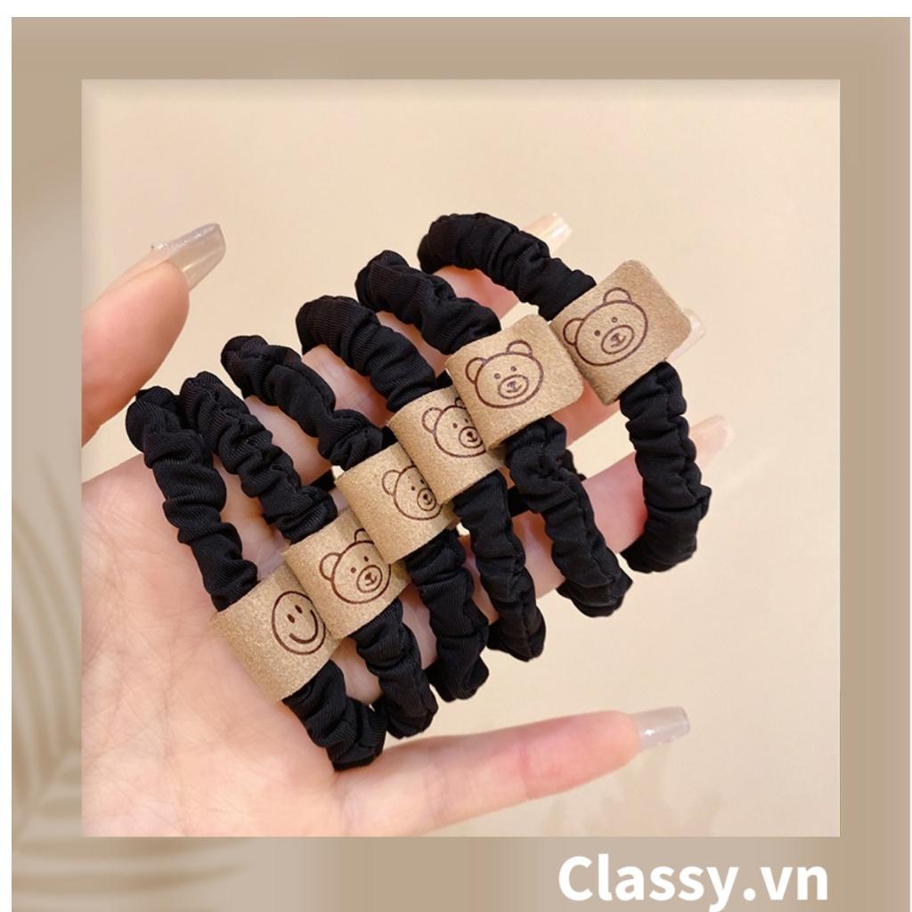 Dây cột tóc Classy siêu êm, nhiều màu, không lo gãy rụng tóc PK1634