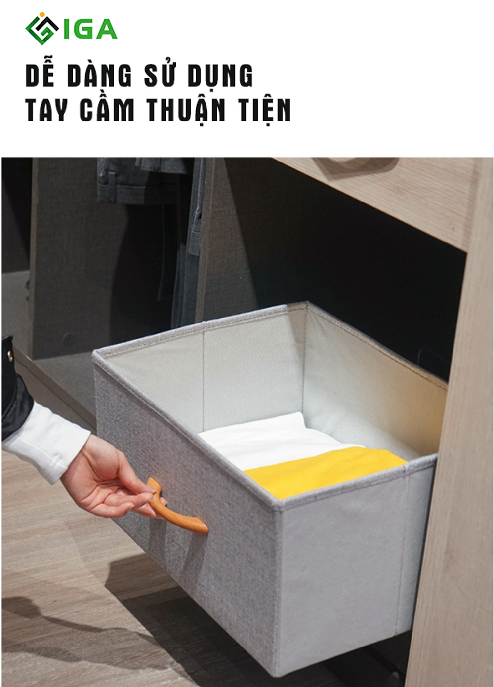 Hộp Vải Đựng Đồ Đa Năng Thương Hiệu IGA - GN32