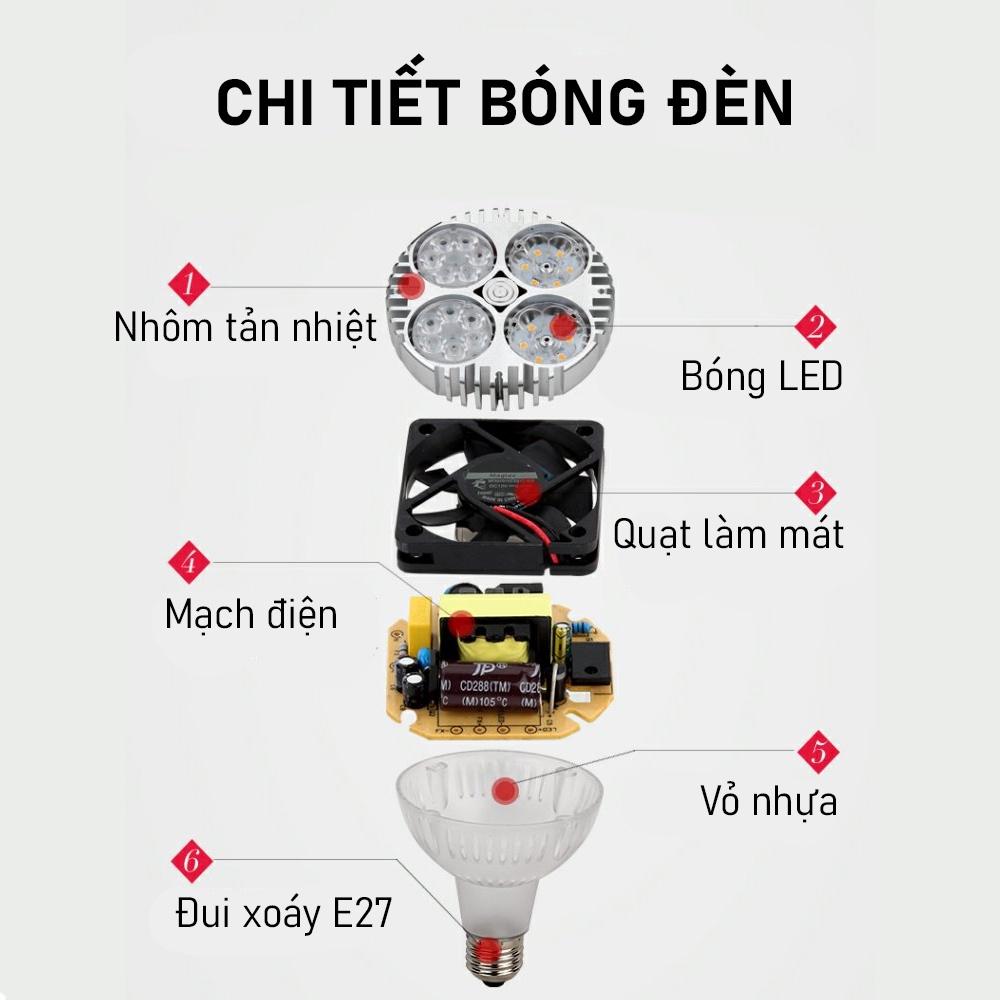 Đèn rọi ray LED 35W, Ánh sáng chiếu điểm Trang trí phòng khách, Nhà hàng, Khách sạn, Showroom, Tiểu cảnh Thủy sinh