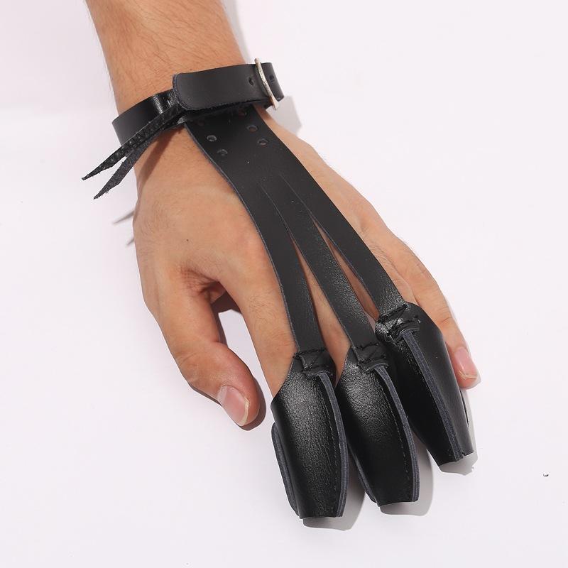 Găng tay bắn cung, Cung bắn cung Cung bảo vệ Găng tay ba ngón Thiết bị bảo vệ cung truyền thống
