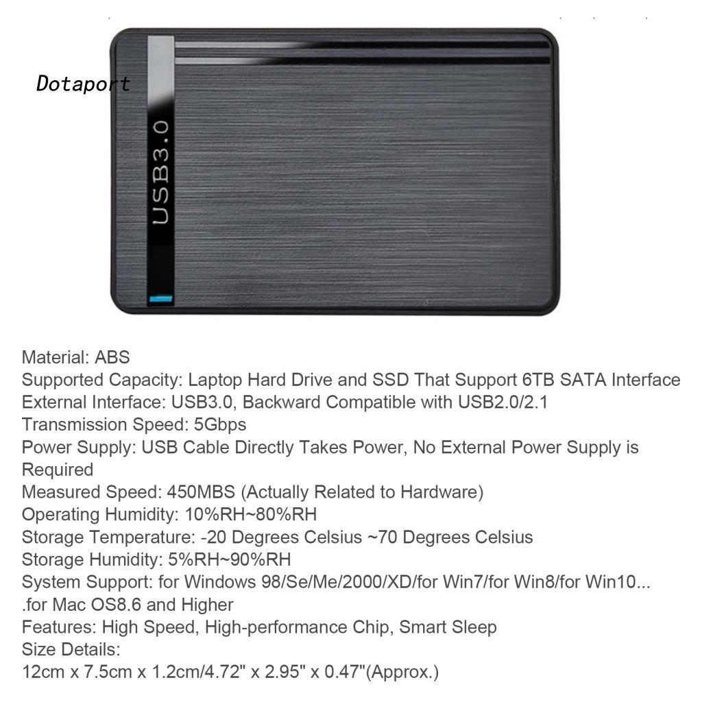 Hộp Đựng Ổ Cứng Ngoài 2.5 Inch SATA Sang USB 3.0 SSD