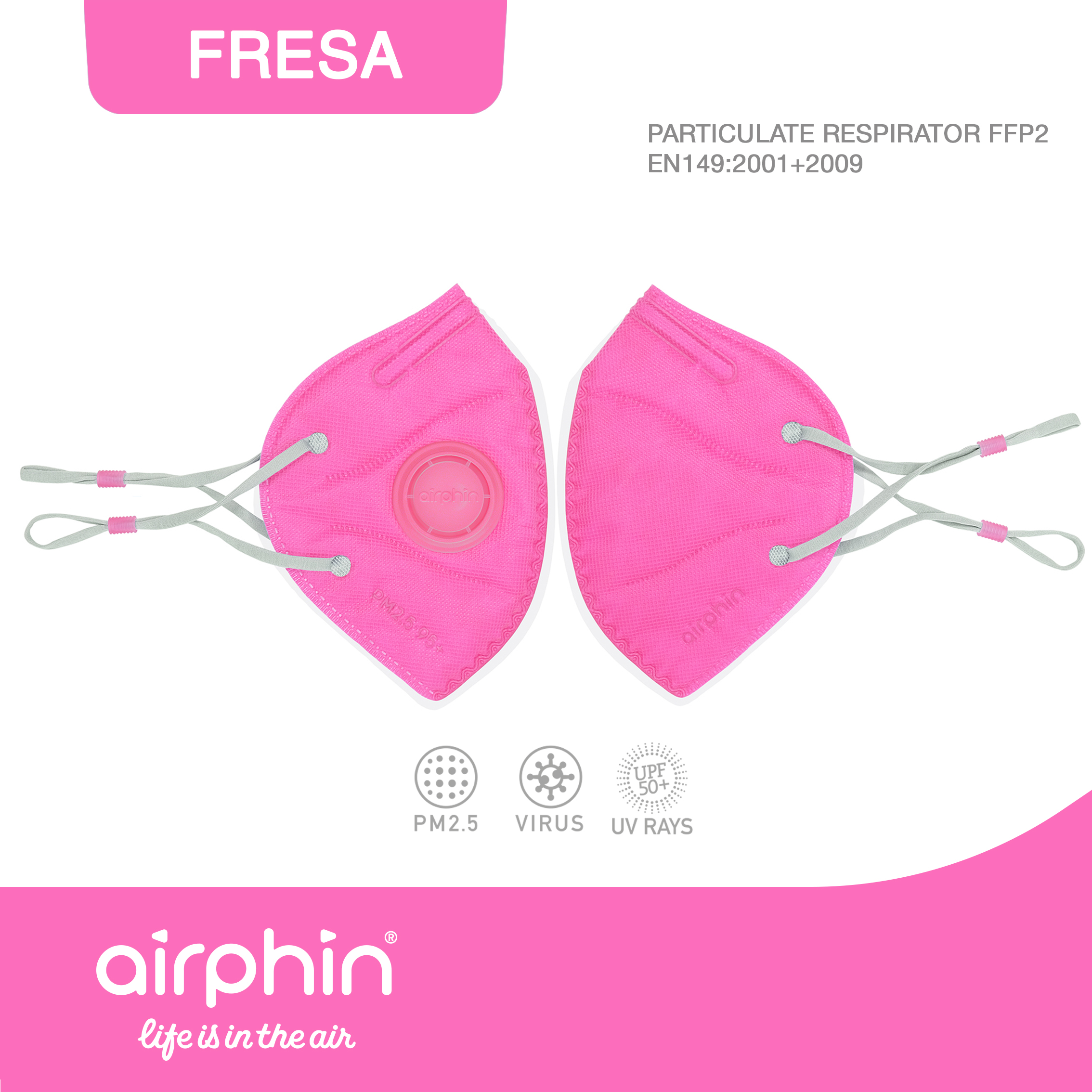 Khẩu trang FFP2 Airphin người lớn - 8 màu