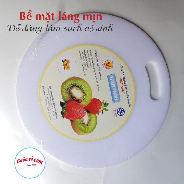 Thớt nhựa tròn Việt Nhật 3 size kháng khuẩn bền đẹp (MS:5800/5801/5802) -Buôn rẻ 01248