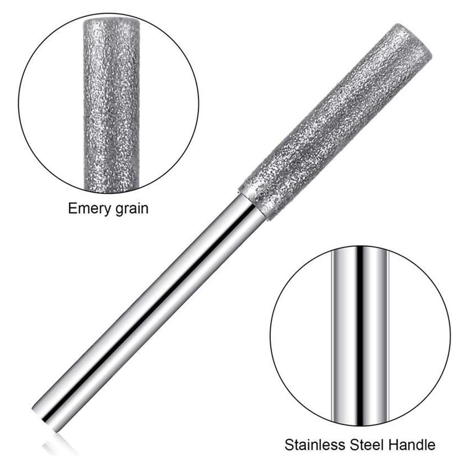 4mm &amp; 4.8mm Diamond Chainsaw Sharpener Bits Grinding Bits Burr