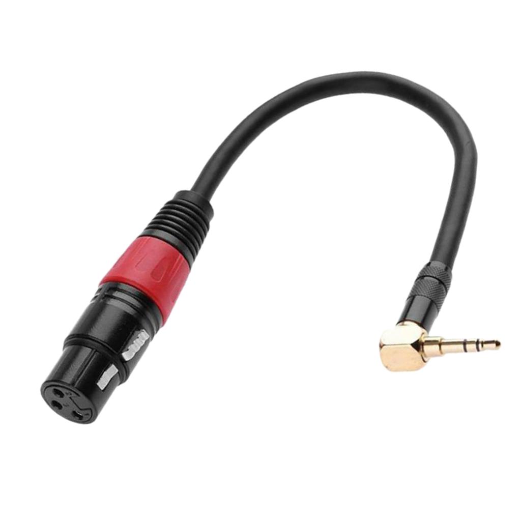 20cm XLR Female to 3.5mm Jack Male Audio Adapter Microphone Cable Microphone Adapter, Wear Resistant