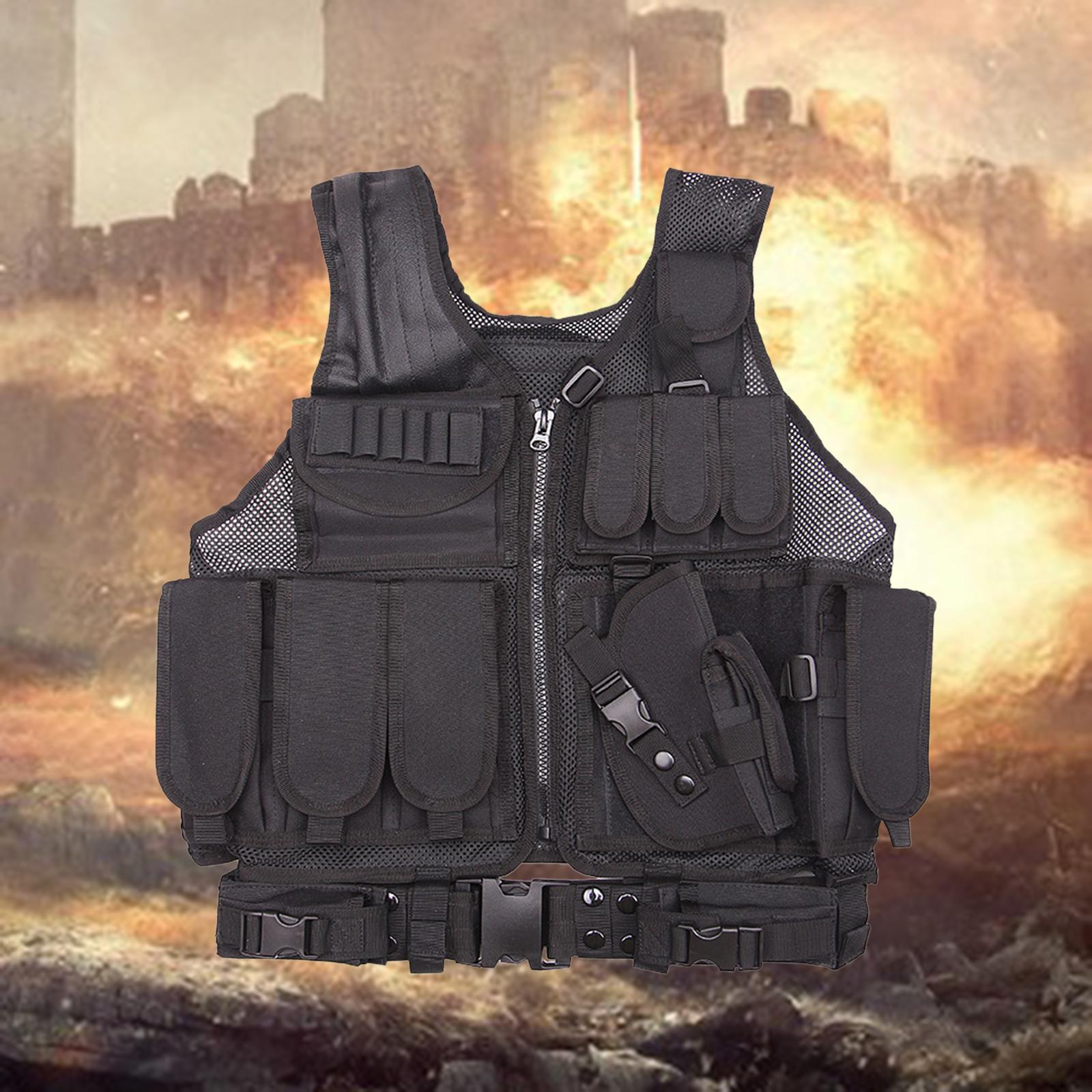 Vest Outdoor Breathable  Training Vest Adjustable Strap Belt