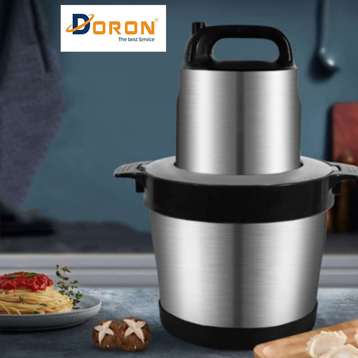 Máy Xay Thịt  DORON Cối Inox 304 Dung Tích 6 Lít Công Suất Lớn Cực Mạnh- Hàng Chính Hãng