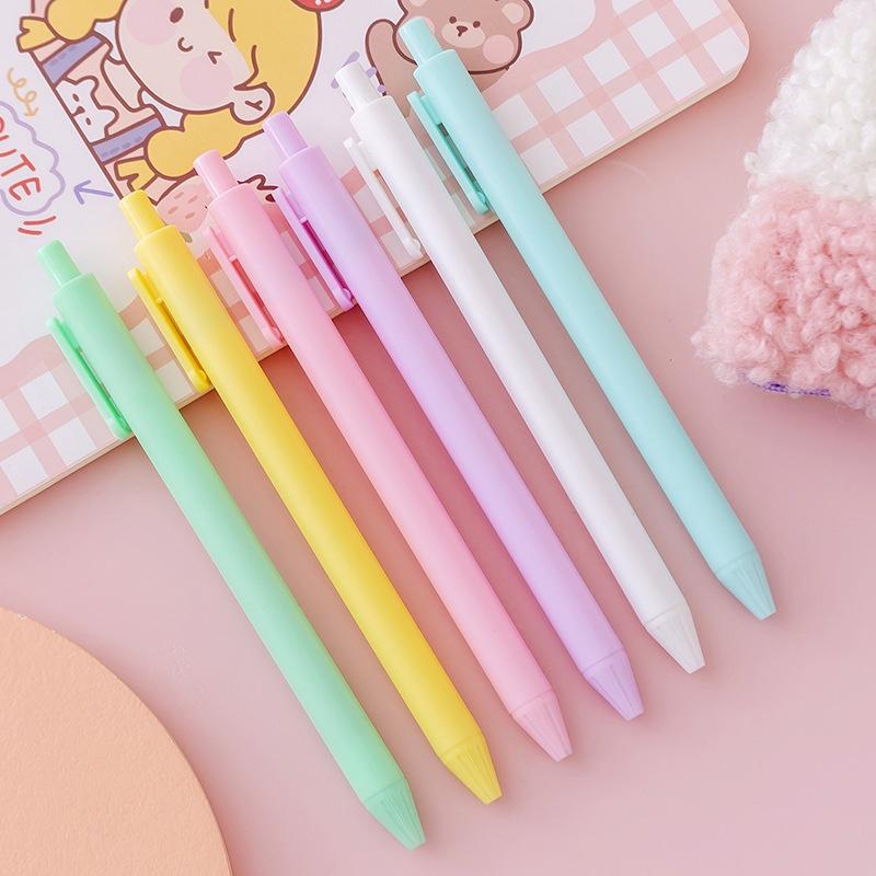 Bút gel màu trơn 0.5mm, tone pastel nổi bật, thích hợp cho sinh viên/nhân viên văn phòng PK1143