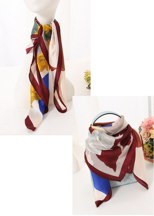 Khăn turban nữ, khăn thắt nơ lụa silk 