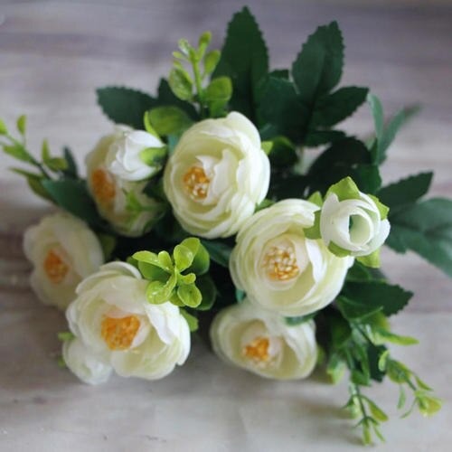 Hoa hồng tỉ muội giả - Bình hoa hồng tỉ muội cắm sẵn - Cây giả, hoa lụa trang trí nhà cửa