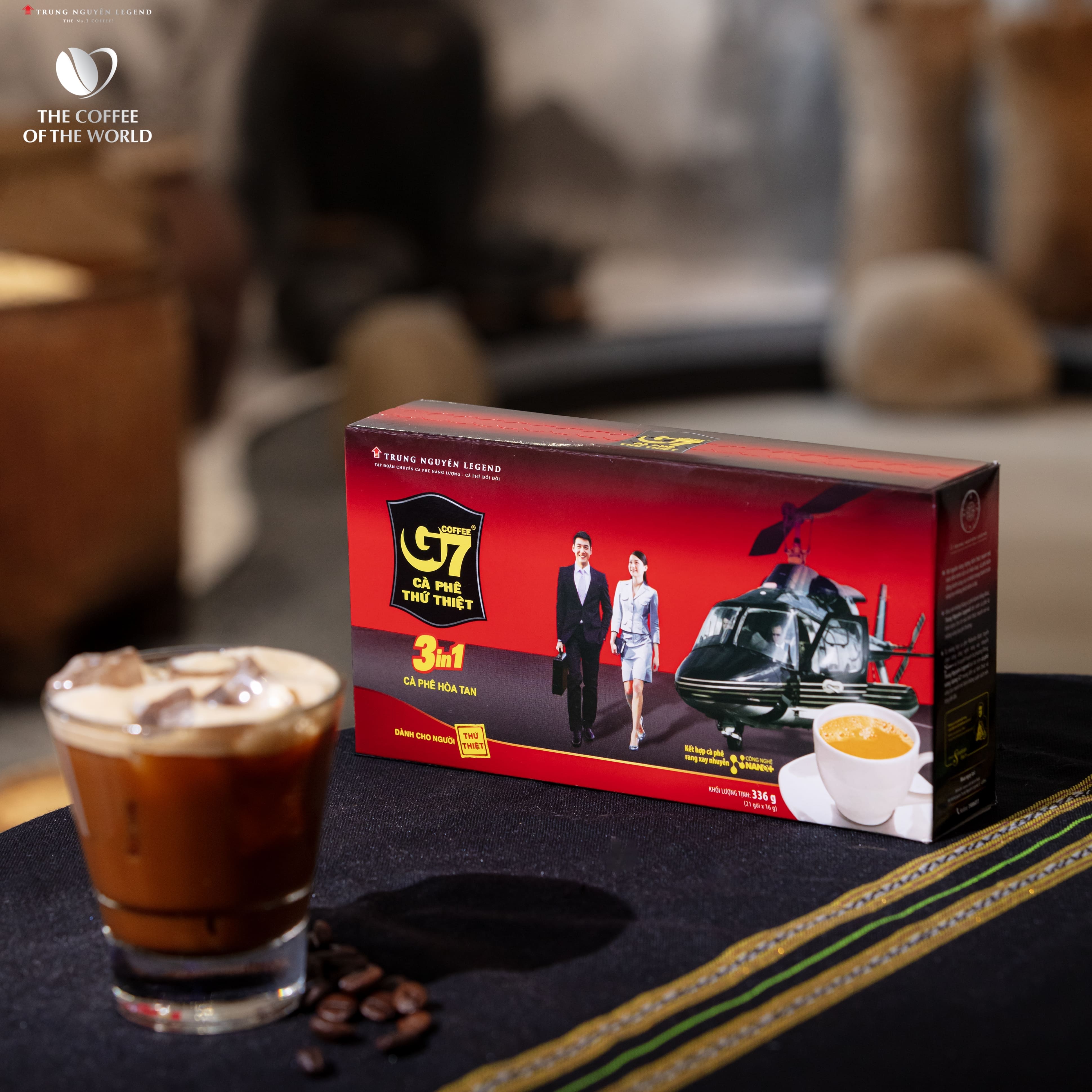Trung Nguyên Legend - Cà phê hòa tan G7 3in1 - Hộp 21 gói x 16gr