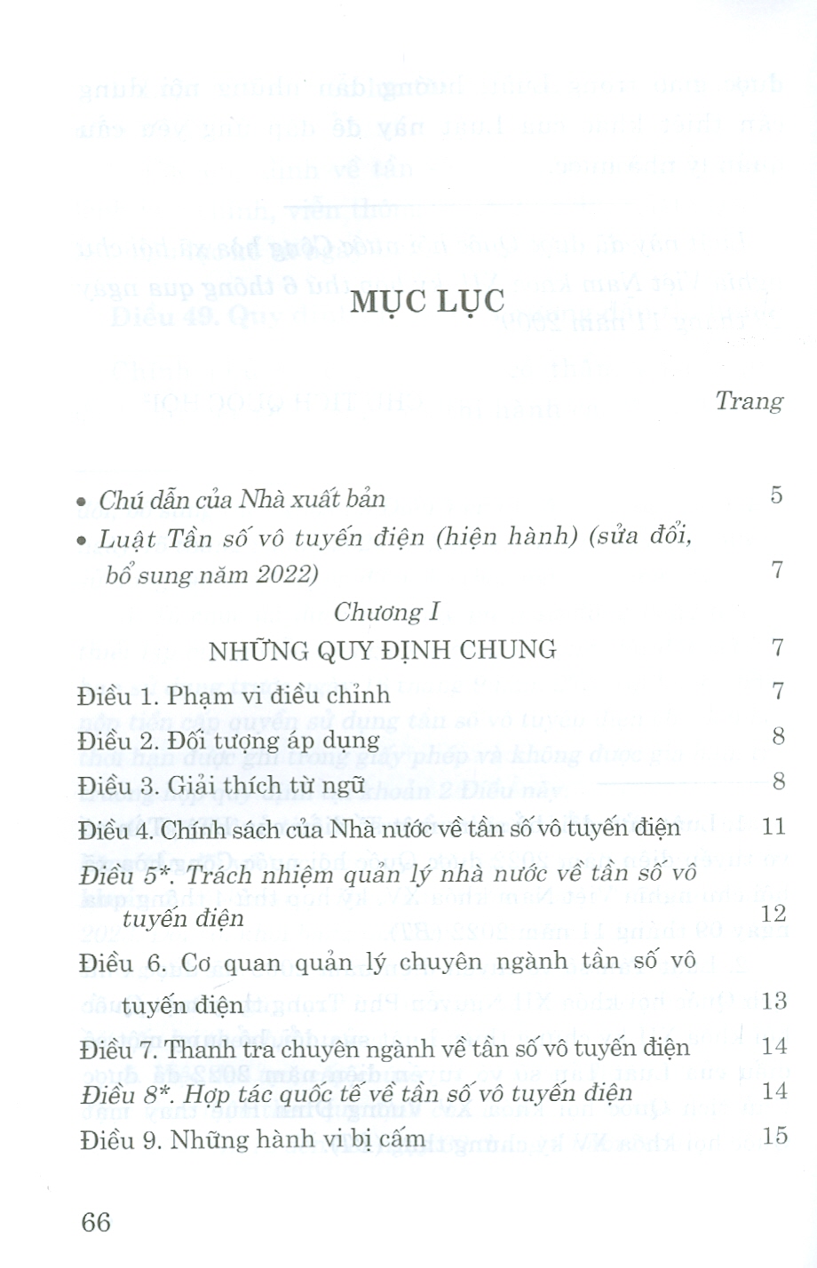 Luật Tần Số Vô Tuyến Điện