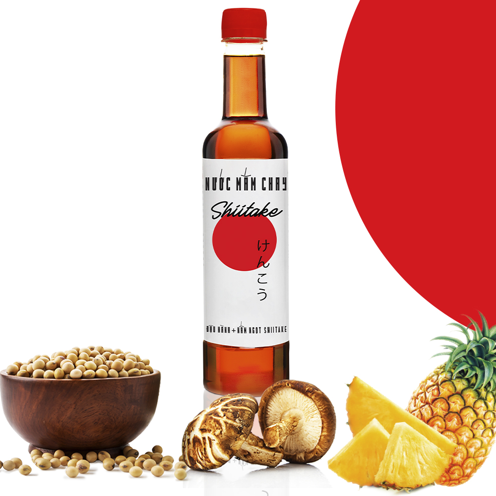 Đặc Sản Phan Thiết - Nước Mắm Chay Cao Cấp Làng Chài Xưa Nấm Ngọt Shiitake Nhật Bản, Đậu Nành, Thơm Dứa