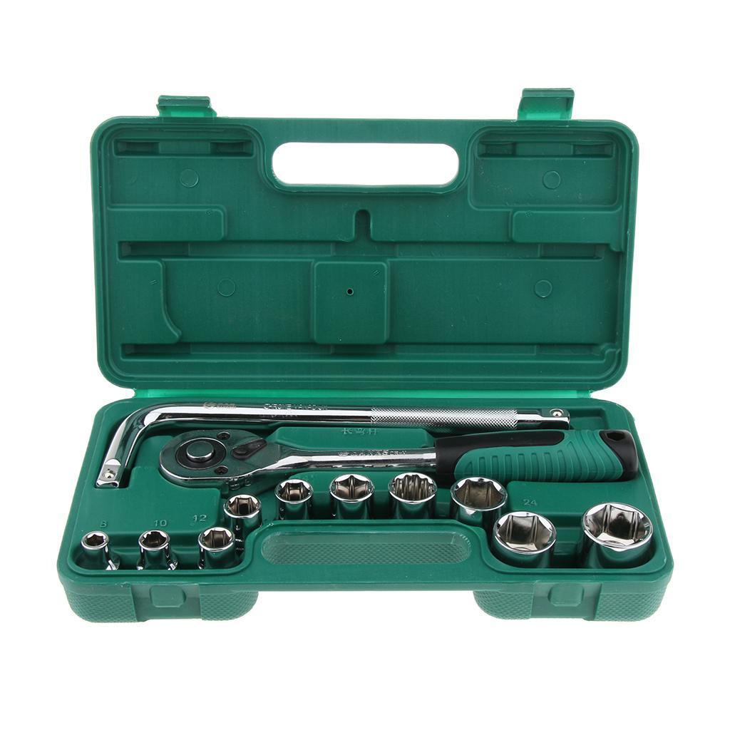 13pcs 1/4 Inch Drive Hex Bit Socket Set Socket wrench Set Wrench Adapter