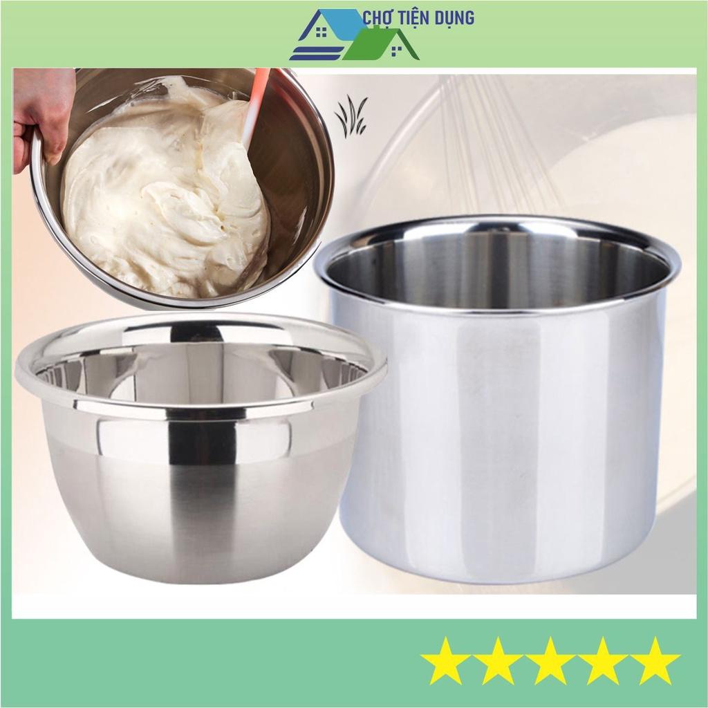 Âu Trộn Bột Tô Thố Bowl Bát Trộn Mặt Nạ Làm Bánh Bằng Inox Chất Lượng Cao - BOWL