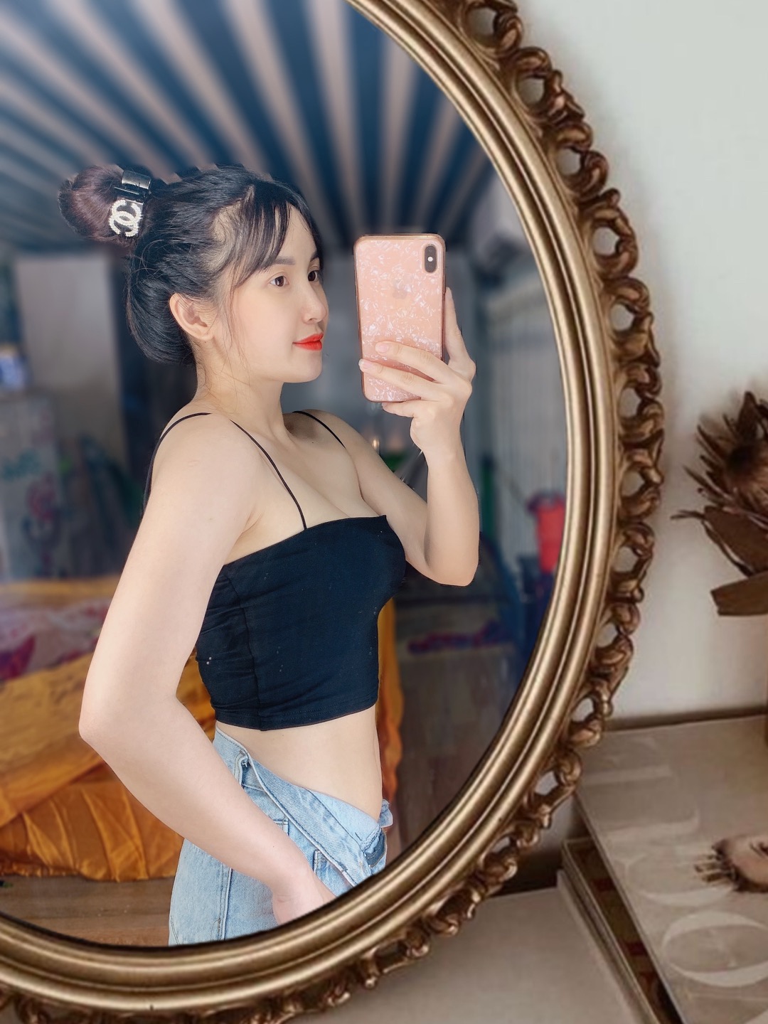 Áo 2 Dây Croptop Nữ Đẹp Cổ Vuông xinh xắn 2 màu