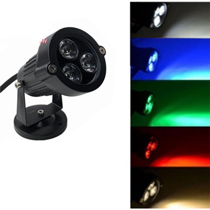 ☋ Đèn rọi led 3W 1 màu ngoài trời