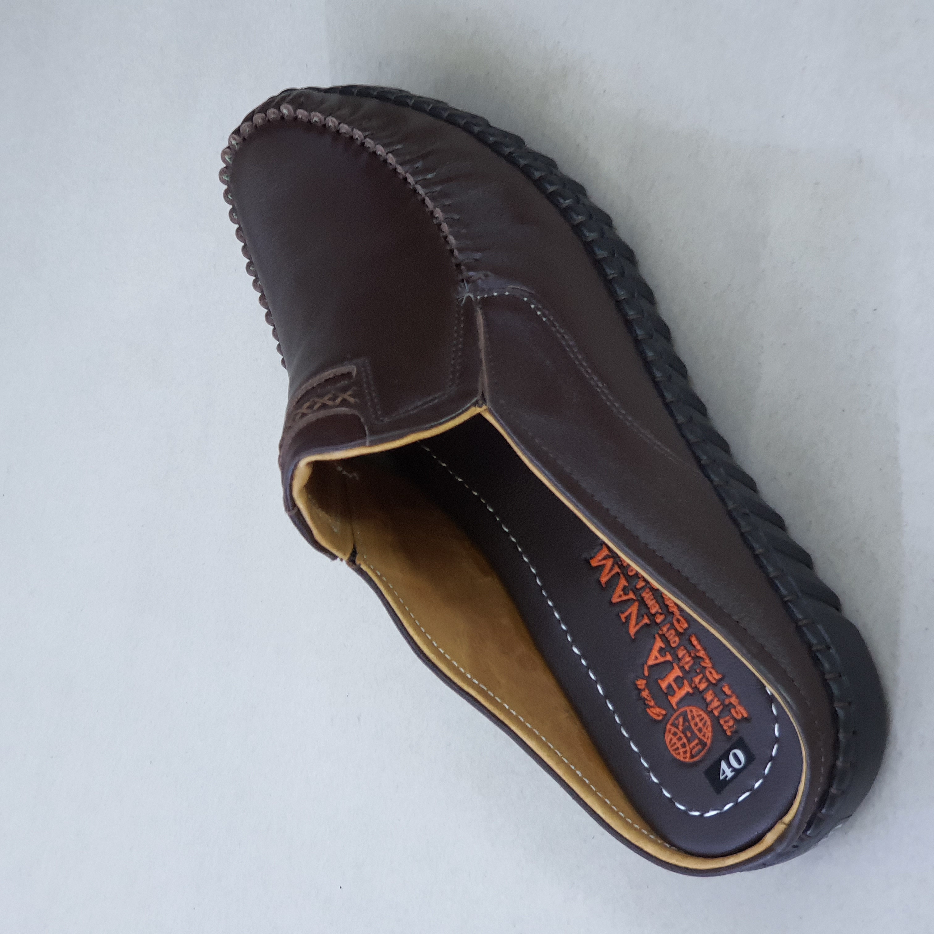 Dép bít mũi nam da bò thật HÀ NAM cao cấp GSB2044