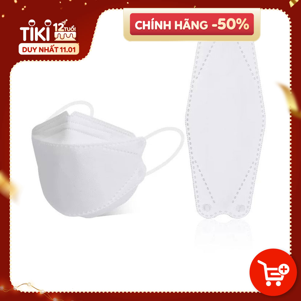 [Gói 10 chiếc] Khẩu trang hàn quốc KF94 chống bụi mịn cho người lớn