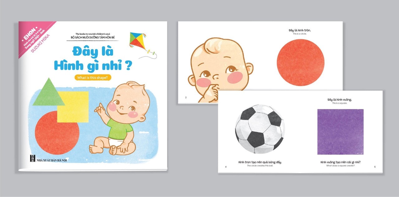 Bộ Ehon song ngữ Anh Việt 10 cuốn - Cho bé 0-6 tuổi - Bộ sách nuôi dưỡng tâm hồn bé