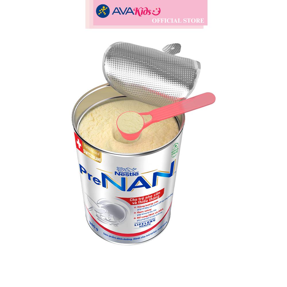 Sữa bột PreNAN 380g (trẻ sơ sinh) dành cho trẻ nhẹ cân, thiếu tháng - Hàng chính hãng