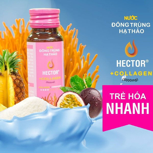 Đông trùng hạ thảo Hector Collagen - TPCN 10chaix50ml - 521.100₫ 2 Nước đông trùng hạ thảo hector collagen giúp trẻ hóa nhanh