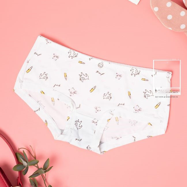 Bộ 10 Quần Lót Nữ Su Họa Tiết - Chất Vải Mềm Mịn Dịu Nhẹ Cho Da