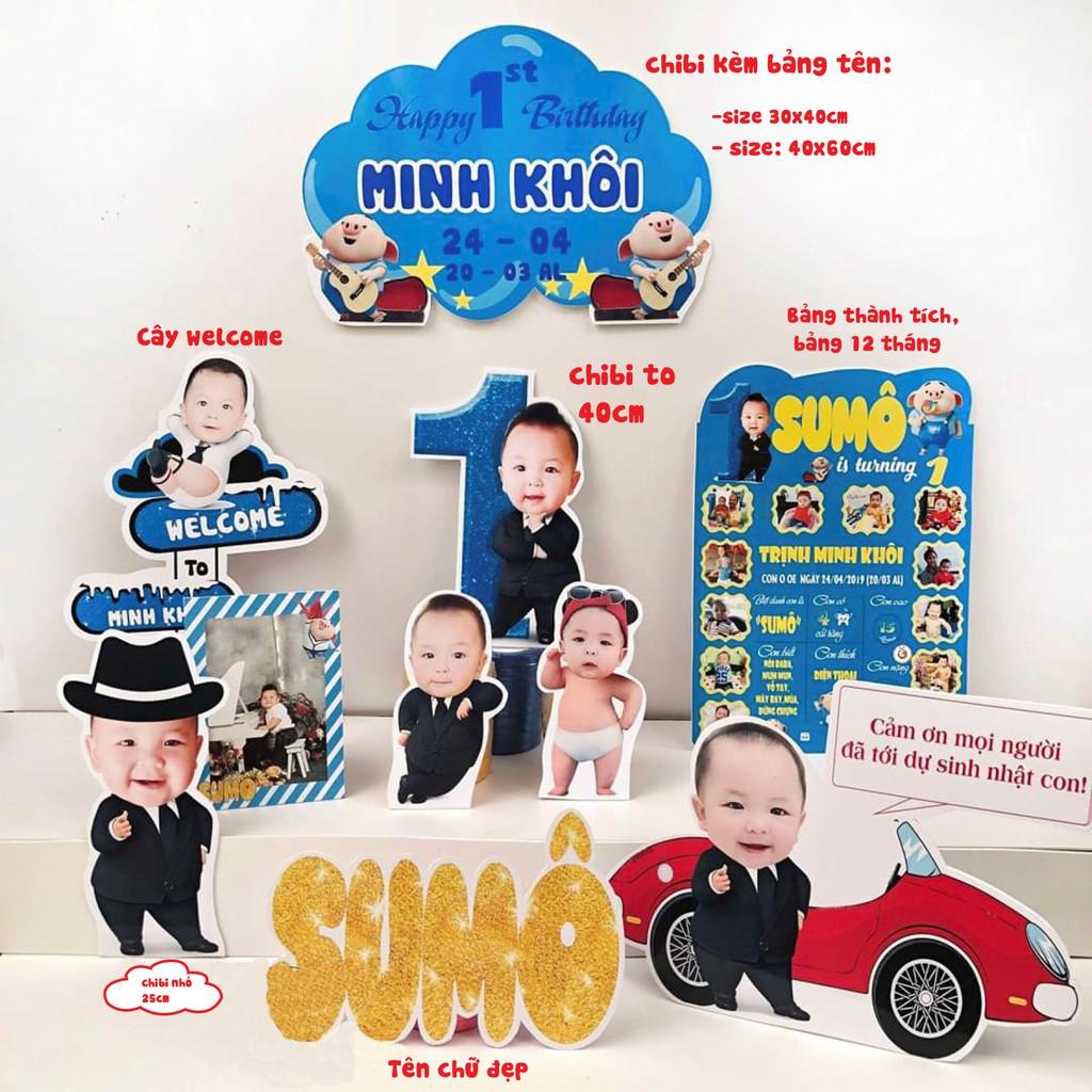 Bàn welcome Trang trí sinh nhật Mèo Donald Cat Decor Đà Nẵng