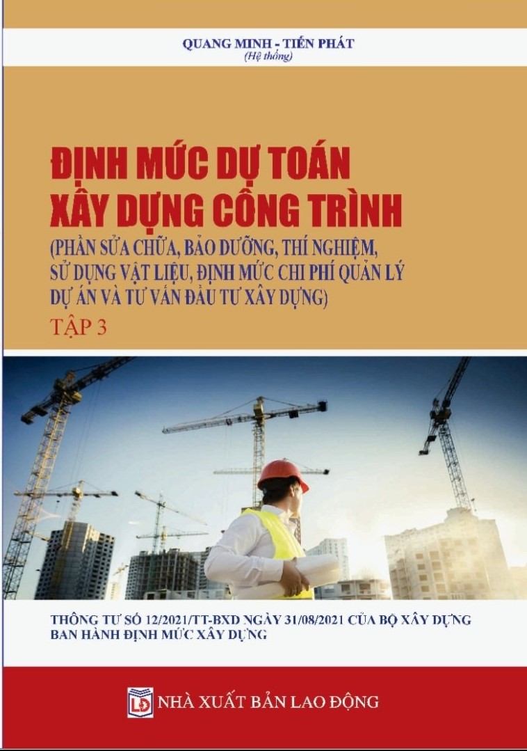 ĐỊNH MỨC DỰ TOÁN XÂY DỰNG CÔNG TRÌNH Tập 1