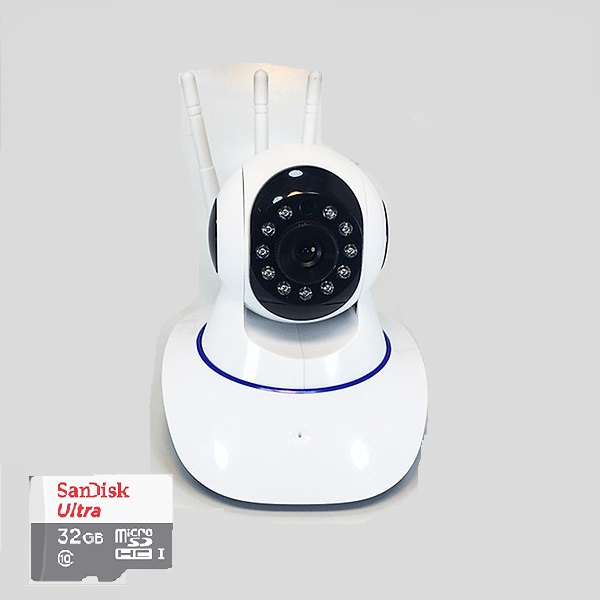 Camera wifi YooSee 3 râu 11 led HD-720P NN311 tặng thẻ nhớ 32G - Hàng nhập khẩu