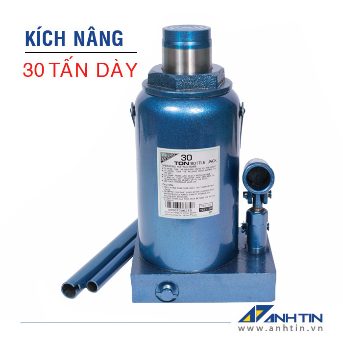 Con đội 30 tấn dày | Kích nâng xe ô tô xe tải | Kích thủy lực | 30 tấn dày | Chiều cao nâng 175mm