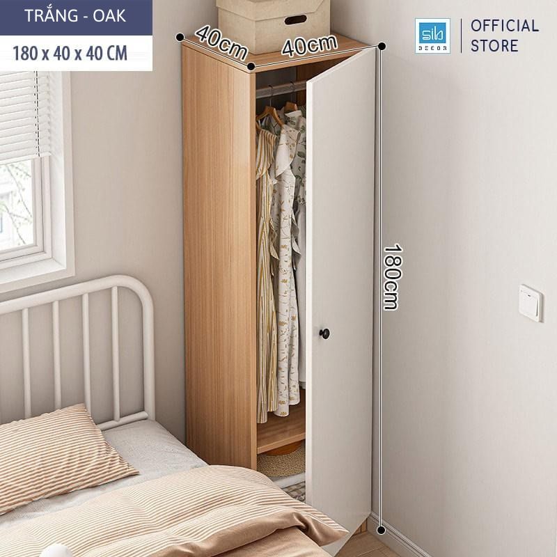 Tủ Quần Áo Nhỏ Thích Hợp Cho Phòng Trọ Thương Hiệu SIB Decor TA15