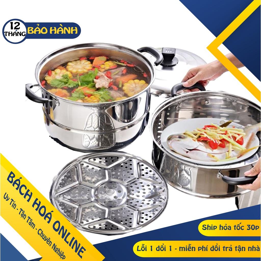 Nồi Hấp Inox 3 Tầng Đa Năng