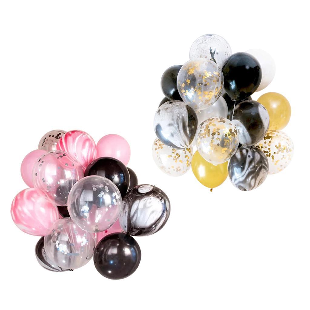 20 Pieces Agate Confetti Latex Balloons Wedding Birthday Party Decor