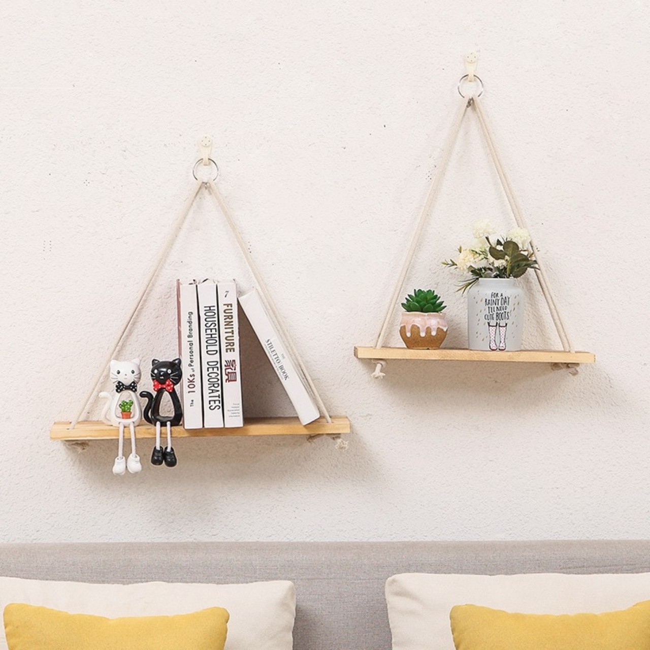 Kệ Gỗ Thông Decor Treo Tường Xinh Xắn