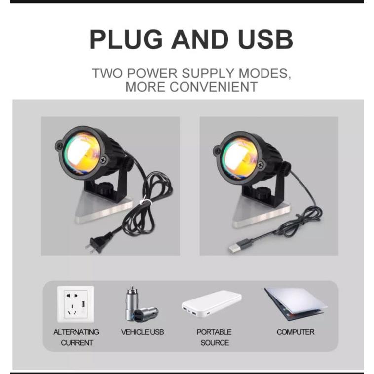 Bộ Đèn hoàng hôn Đèn sunset cầu vồng led tiktok
