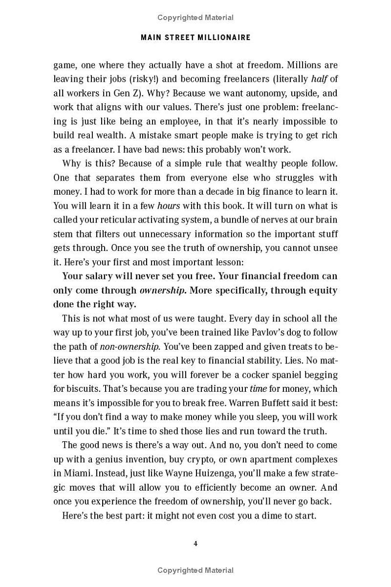 Sách ngoại văn: Main Street Millionaire