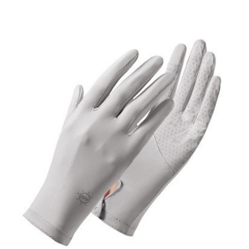 Chống trượt chống tia UV Găng tay chống nắng Găng tay lái xe chống tia UV Màn hình cảm ứng Câu cá Đi xe đạp Mỏng Phong cách Găng tay chống nắng Color: Lavender