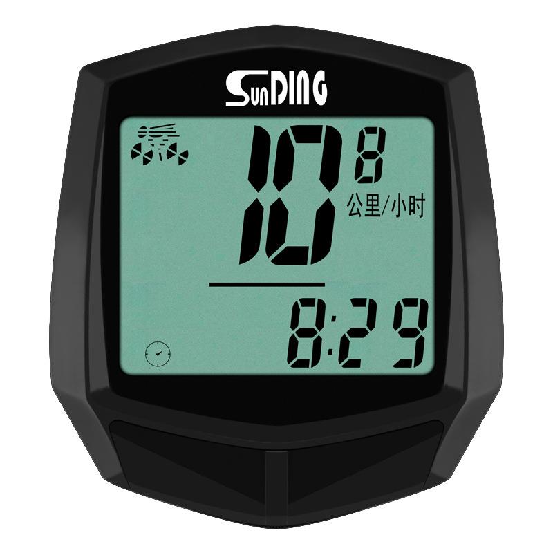 Phong cách mới nhất SD-581C xe đạp bảng mã không dây đèn nền bảng mã không dây thời gian đo dặm Trung Quốc cưỡi bảng mã