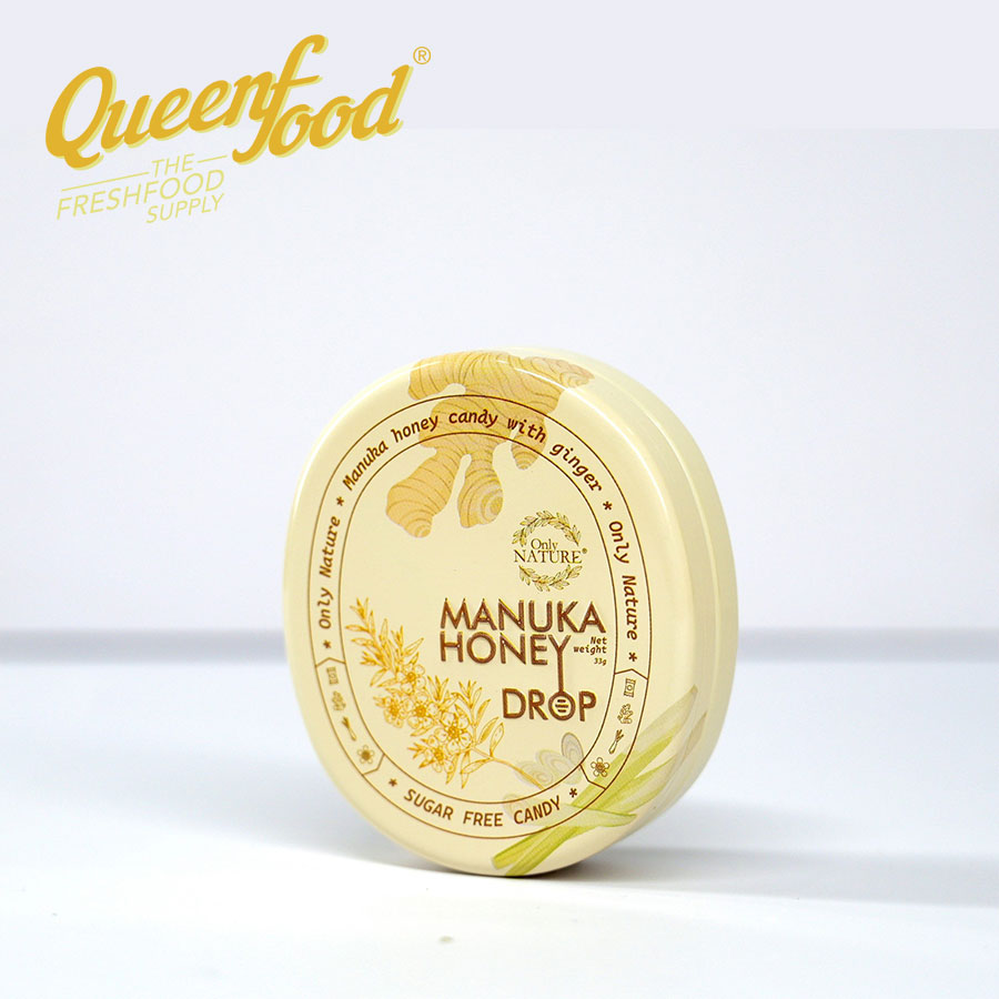 Kẹo Gừng Sả Mật Ong Manuka OnLy Nature 33gr / hộp thiết sang trọng