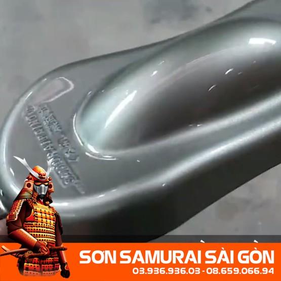 Sơn SAMURAI KUROBUSHI Y150 bạc pha lê chính hãng dành cho xe máy