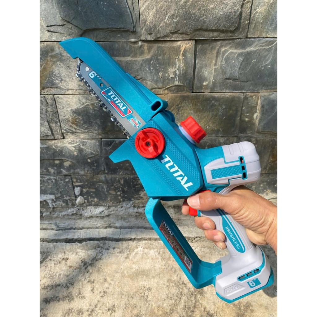 MÁY CƯA XÍCH MINI KHÔNG CHỔI THAN DÙNG PIN 20V (KHÔNG KÈM PIN &amp; SẠC) TGSLI2066 TOTAL -HÀNG CHÍNH HÃNG