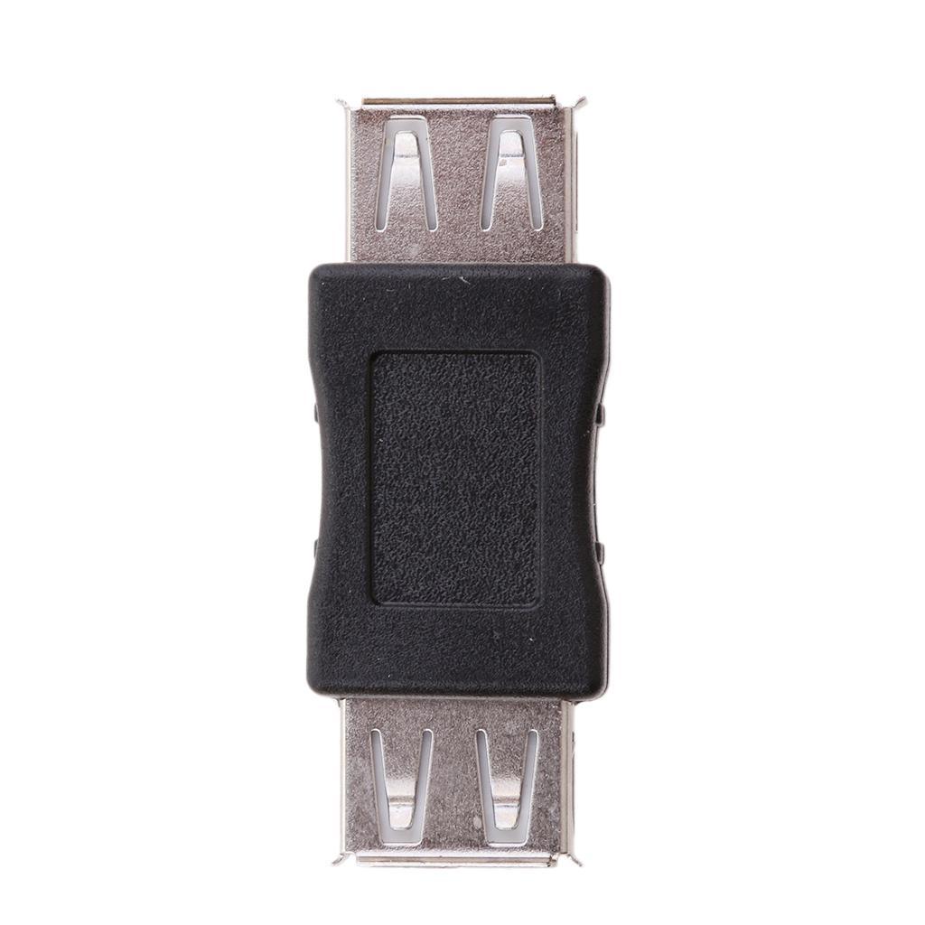 10 Pcs. USB 2.0 Female To Female Adapter, Type A To Type A - Black