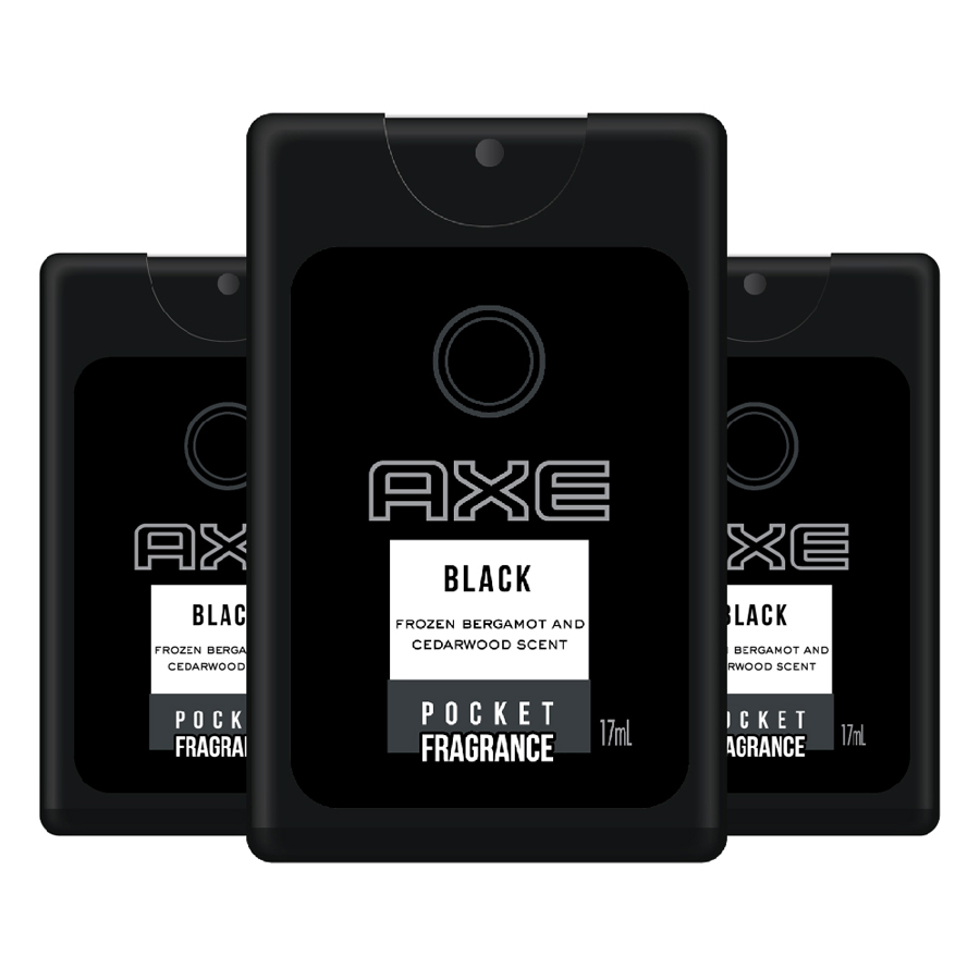 Combo 3 Nước Hoa Bỏ Túi Axe Black (17ml/chai)