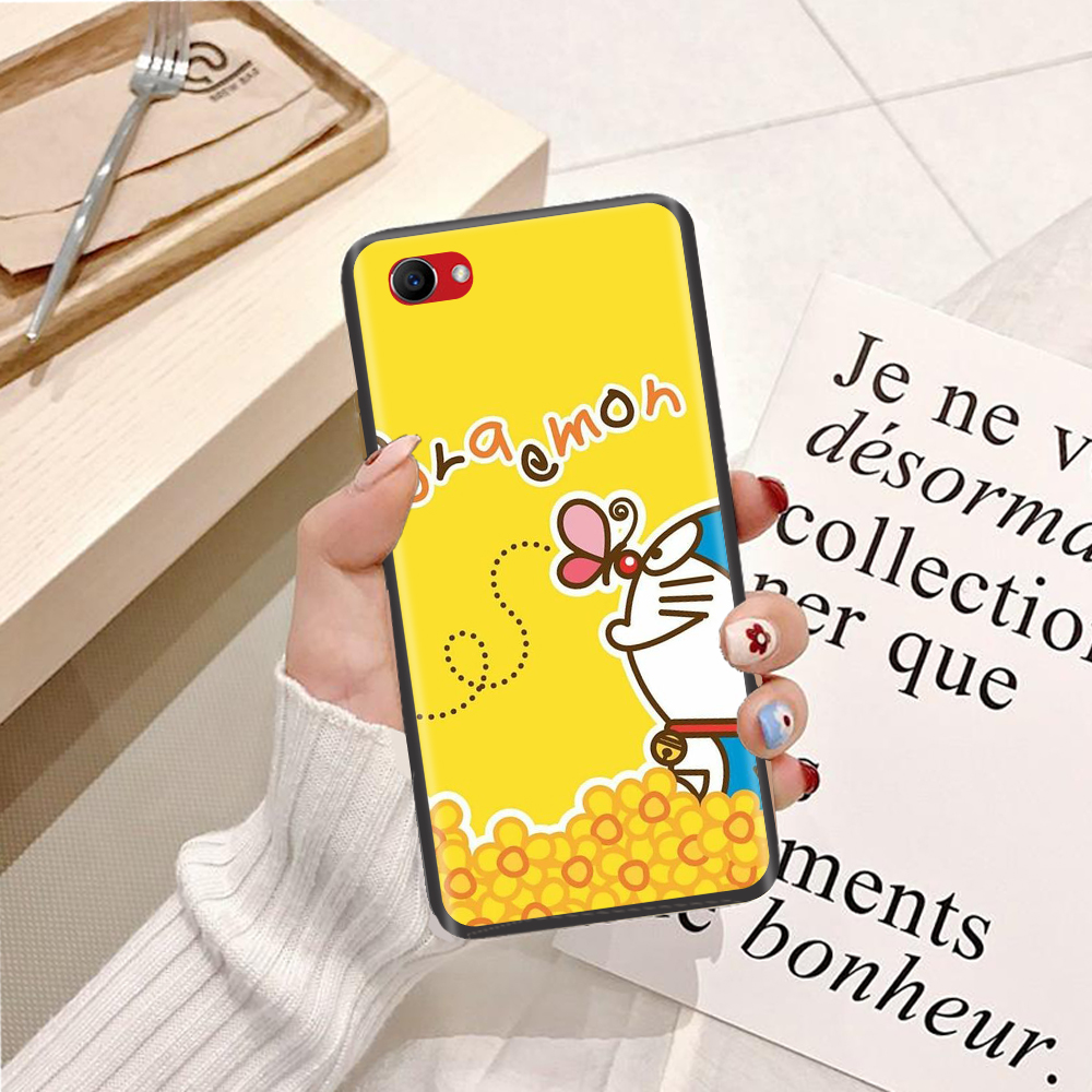 Ốp lưng điện thoại Oppo F7 Youth viền silicon dẻo TPU  hình Doremon Làm Duyên - Hàng chính hãng
