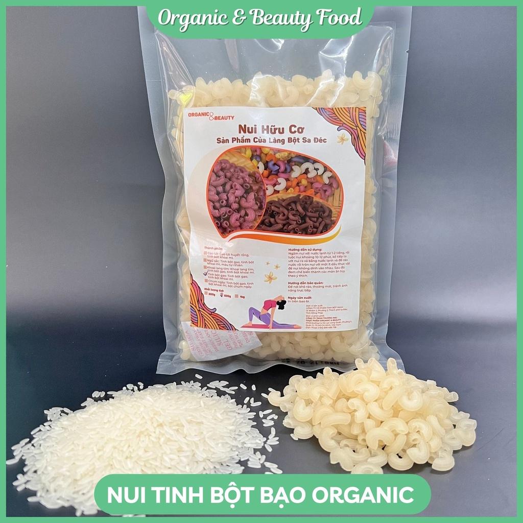 Nui Tinh Bột Gạo Organic&Beauty - Nui Rau Củ Eatclean/ Giảm Cân / Healthy - Nui Hữu Cơ - Túi 300g/ 500g