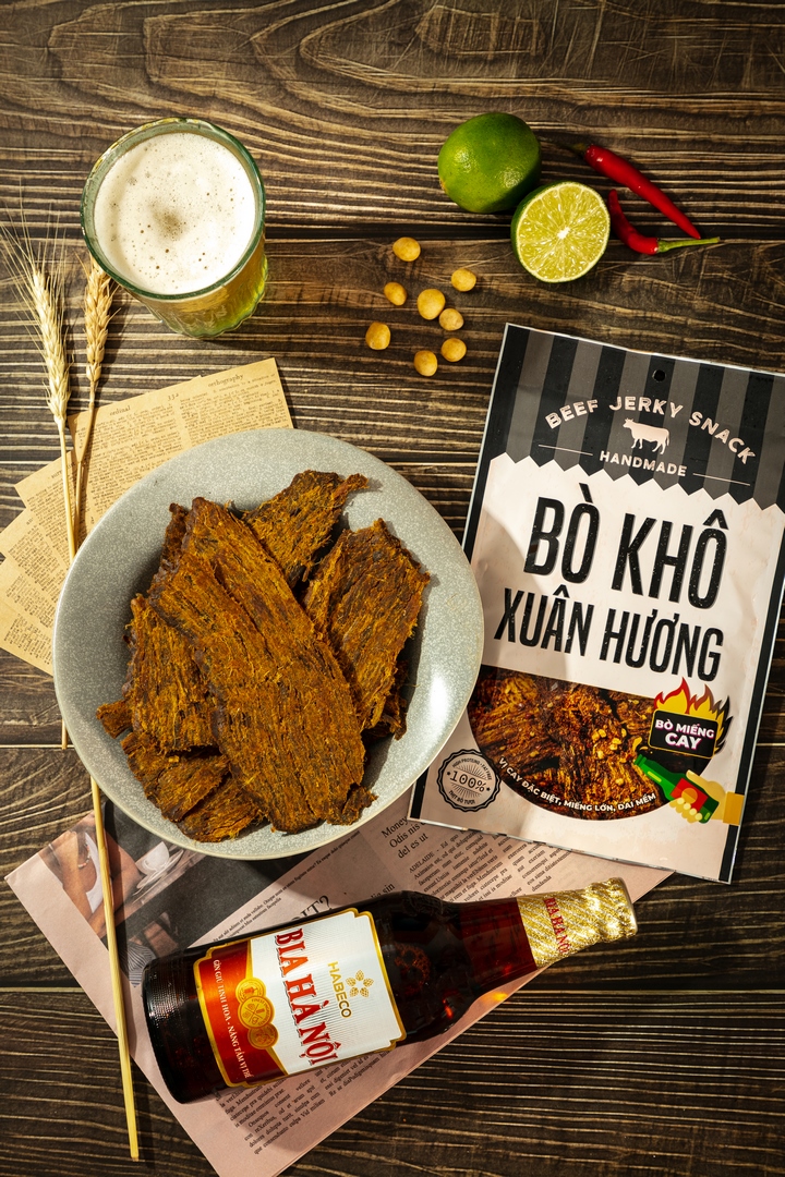 Bò Khô Miếng XUÂN HƯƠNG vị cay đặc biệt thơm ngon 30g