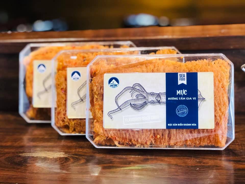 Mực nướng tẩm gia vị ăn liền - Đặc Sản Nha Trang - Hộp Quà Tặng