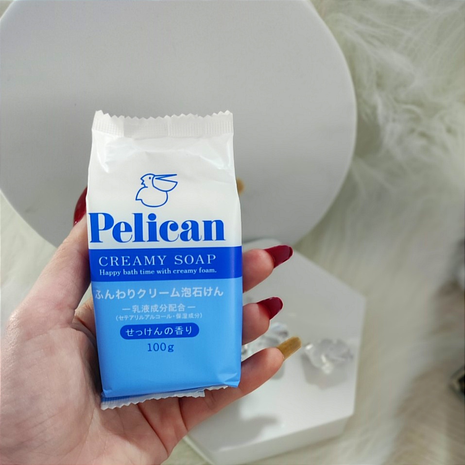 Xà Phòng Tắm Cấp Ẩm Chiết Xuất Dầu Cọ Pelican Creamy Soap 100g